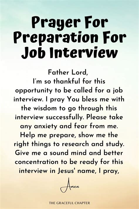 13 Prayers For A Job Interview The Graceful Chapter 13 Prayers For A Job Interview The Graceful Chapter