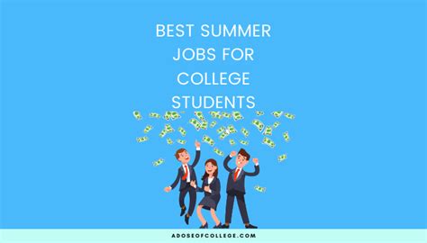 15 Best Summer Jobs For College Students A Dose Of College 15 Best Summer Jobs For College Students A Dose Of College