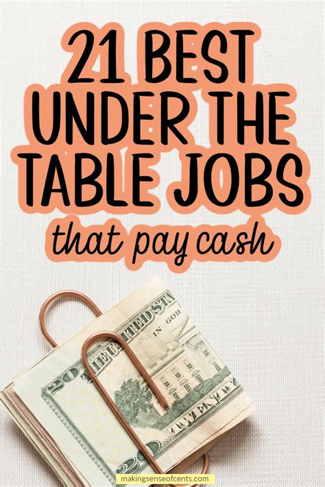24 Under The Table Jobs That Pay Cash Only In 2024 24 Under The Table Jobs That Pay Cash Only In 2024