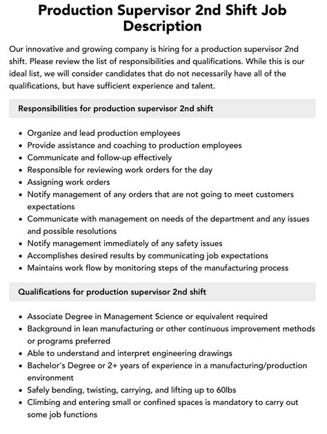 2Nd Shift Jobs