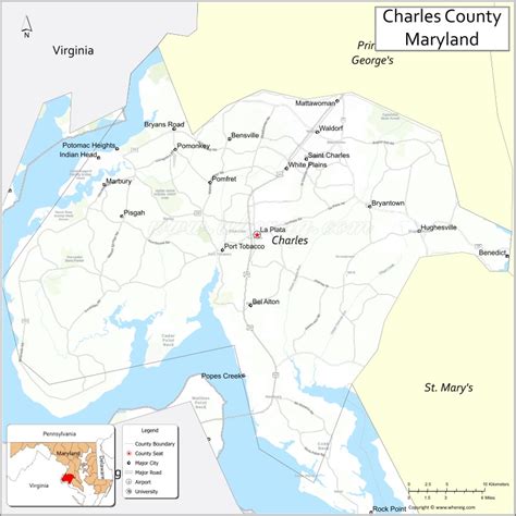 A Map Showing The Location Of Charles County And Maryland St Mary S A Map Showing The Location Of Charles County And Maryland St Mary S