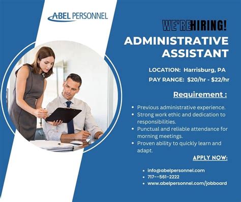 Administrative Assistant Jobs In Harrisburg Pa Abel Personnel Administrative Assistant Jobs In Harrisburg Pa Abel Personnel