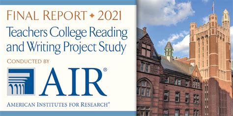 American Institutes For Research Announces Results Of Tcrwp Study American Institutes For Research Announces Results Of Tcrwp Study