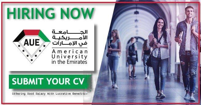 American University Jobs In Uae 2024 Aue Is Hiring Apply Now