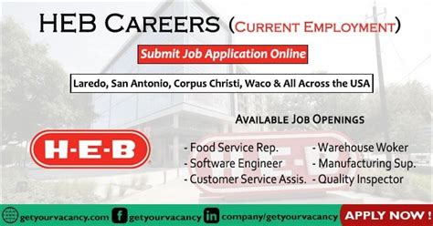 Apply Heb Jobs