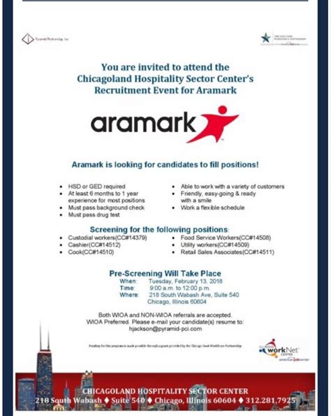 Aramark Job Openings