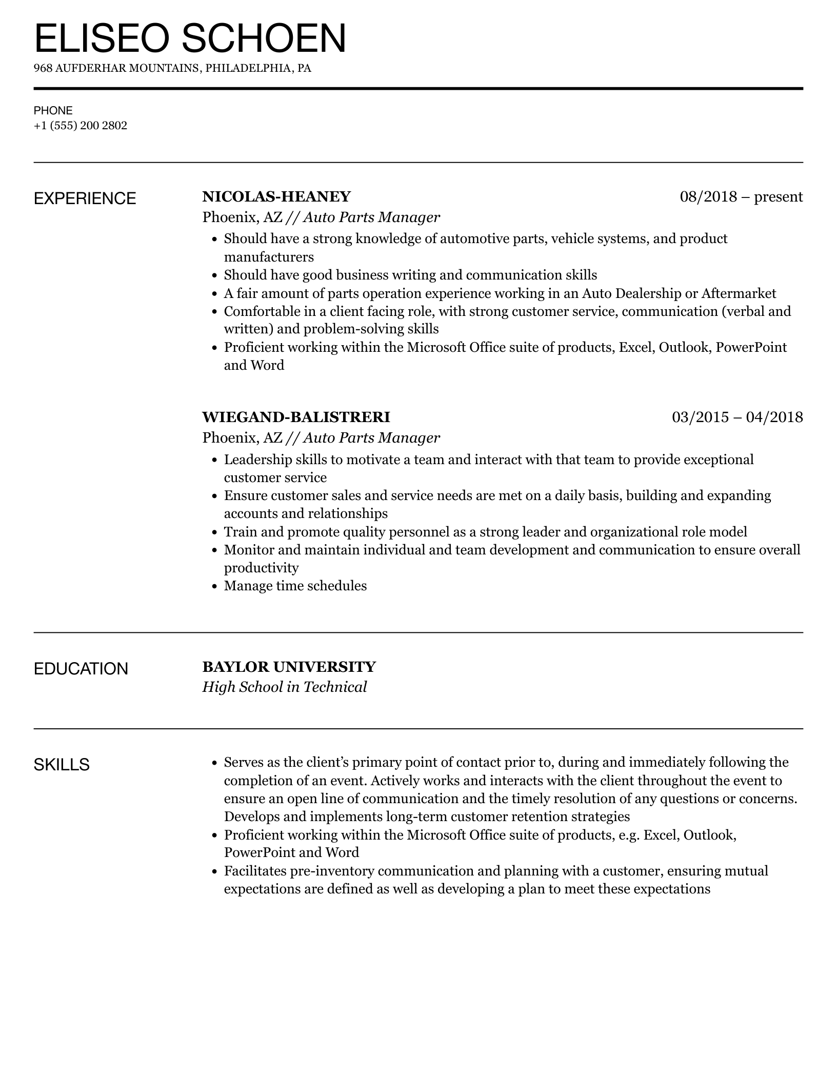 Automotive Spare Parts Manager Job Description Reviewmotors Co Automotive Spare Parts Manager Job Description Reviewmotors Co
