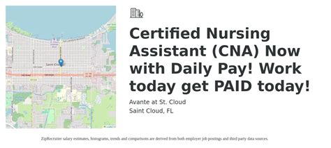 Avante At St Cloud Certified Nursing Assistant Now With Daily Pay Work Avante At St Cloud Certified Nursing Assistant Now With Daily Pay Work