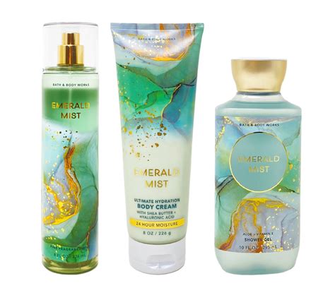 Bath And Body Works Emerald Mist 3 Piece Gift Bundle Fragrance Mist Bath And Body Works Emerald Mist 3 Piece Gift Bundle Fragrance Mist