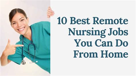 Best Remote Nursing Jobs Available