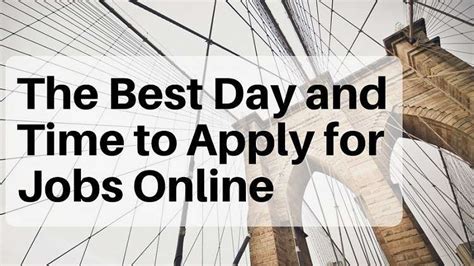 Best Time To Apply For Jobs