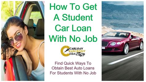 Car Loans For College Students With No Job Getting A Car Loan With No Car Loans For College Students With No Job Getting A Car Loan With No