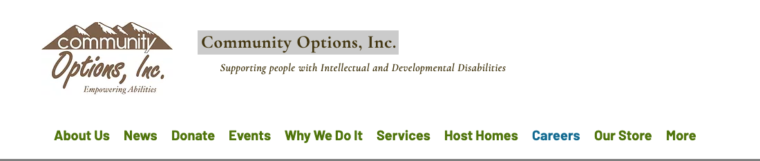 Careers With Us Community Options Inc