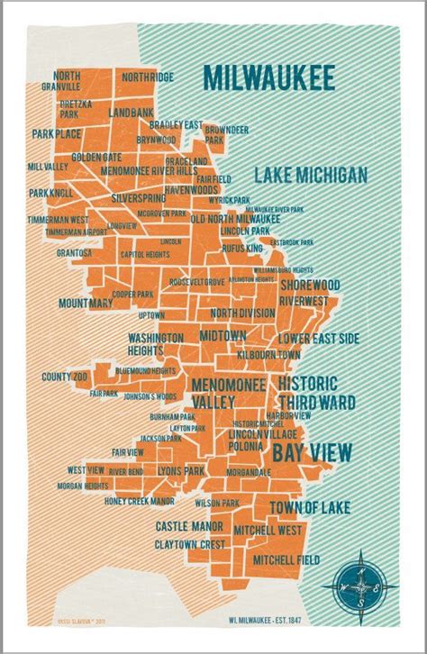 City Of Milwaukee Map F93