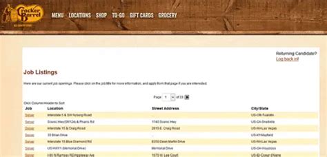 Cracker Barrel Job Application Cracker Barrel Job Application