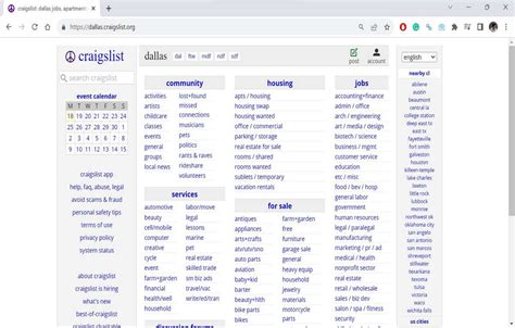 Craigslist Jobs Dallas Tx