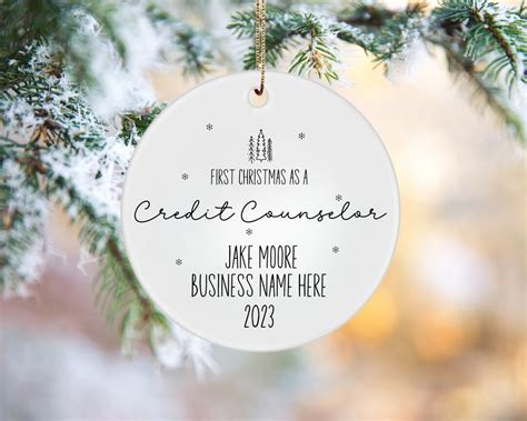 Credit Counselor Christmas Xmas Keepsake Ceramic Ornament Gift Ideas Credit Counselor Christmas Xmas Keepsake Ceramic Ornament Gift Ideas