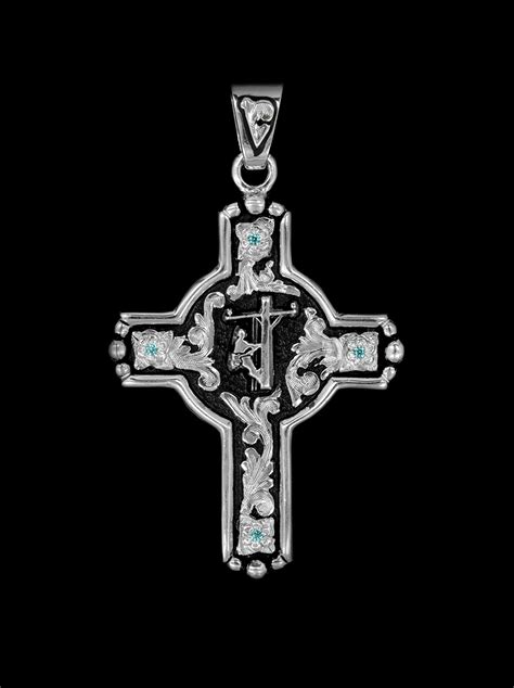 Custom Sterling Silver Lineman Cross Pendant Hyo Silver Custom Sterling Silver Lineman Cross Pendant Hyo Silver