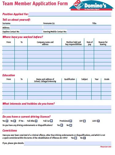 Domino S Job Application Careers Domino S Job Application Careers