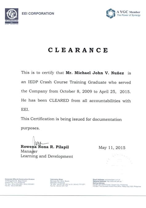 Eei Clearance