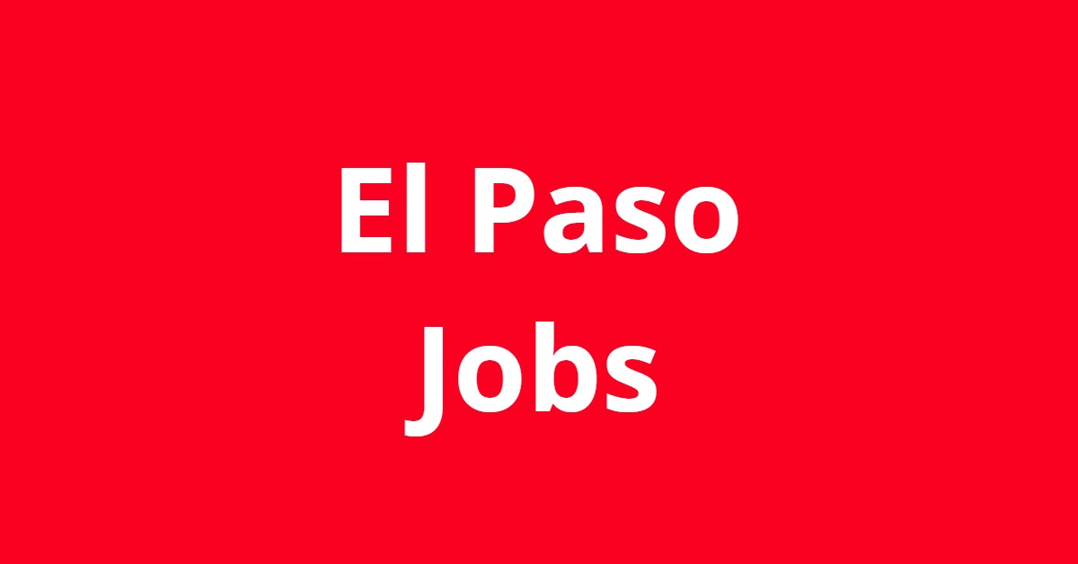 El Paso Tx Jobs