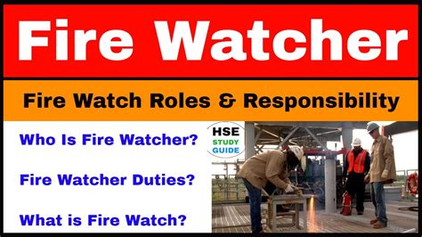 Fire Watch Job