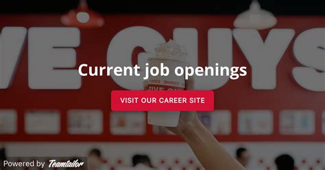 Five Guys Job Opportunities