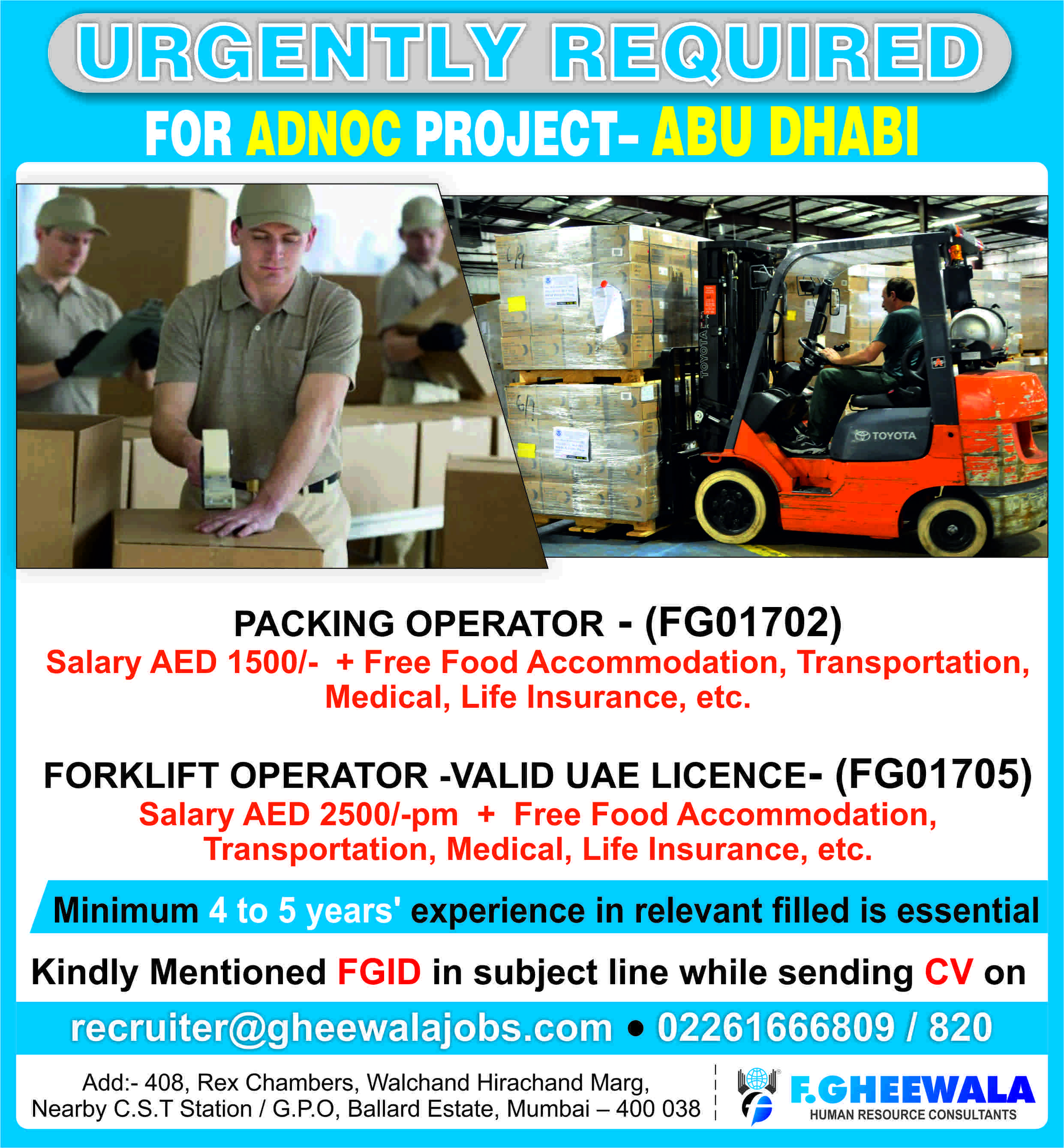 Forklift Driver Jobs Near Me