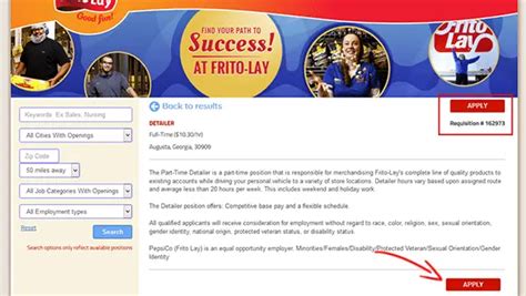 Frito Lay Job Application Careers Frito Lay Job Application Careers