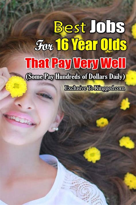 Good Paying Jobs For 16 Year Olds