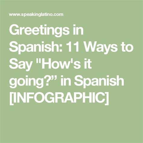 Greetings In Spanish 11 Ways To Say How S It Going In Spanish Greetings In Spanish 11 Ways To Say How S It Going In Spanish