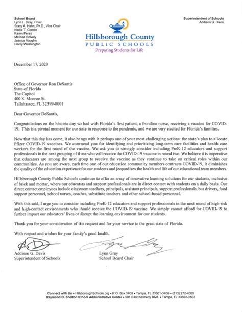 Hillsborough County Schools Letter To Gov Desantis Pdf Hillsborough County Schools Letter To Gov Desantis Pdf