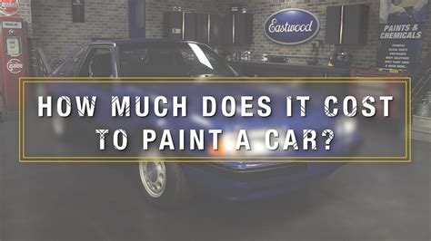 How Much Does A Paint Job Cost
