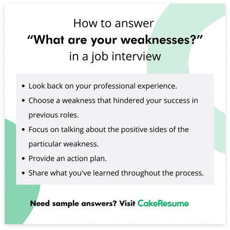 How To Answer What Is Your Greatest Weakness In A Job Interview