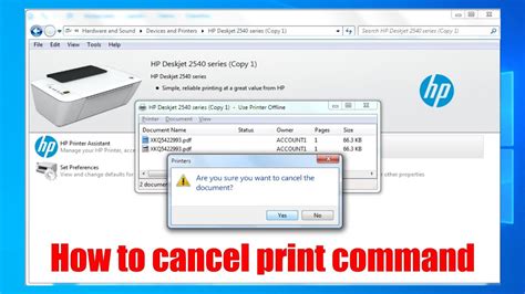 How To Cancel Print Job