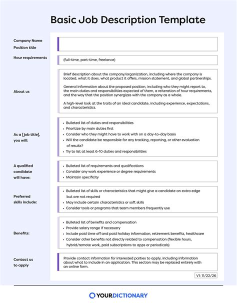 How To Write A Job Description