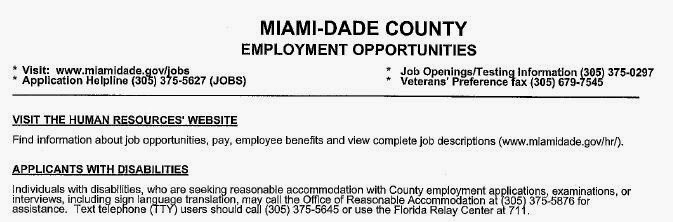 Job Opportunities Miami