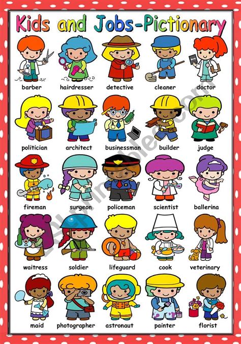 List Of Jobs For Kids List Of Jobs For Kids
