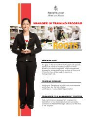 Manager In Training Program Four Seasons Hotels And Resorts Jobs Manager In Training Program Four Seasons Hotels And Resorts Jobs