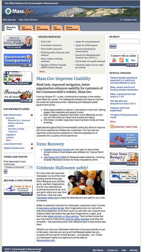 Mass Gov Website Redesign Behance Mass Gov Website Redesign Behance