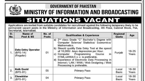 Ministry Of Information And Broadcasting Jobs 2022 Online Application Ministry Of Information And Broadcasting Jobs 2022 Online Application
