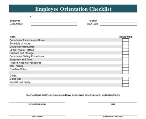 New Employee Orientation Checklist Template Excel And Word Excel Tmp New Employee Orientation Checklist Template Excel And Word Excel Tmp