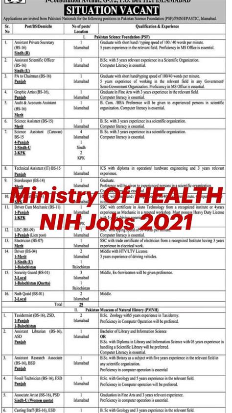Nih Job Openings