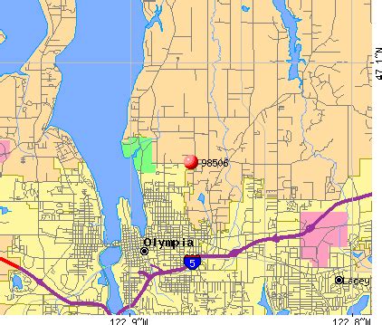 Olympia Wa Zip Code Map Olympia Wa Zip Code Map