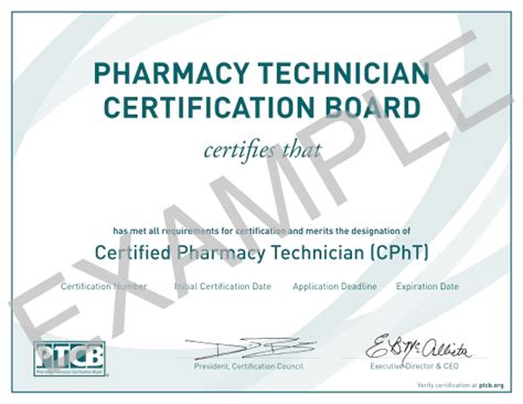 Pharmacy Technician License Pharmacy Technician License