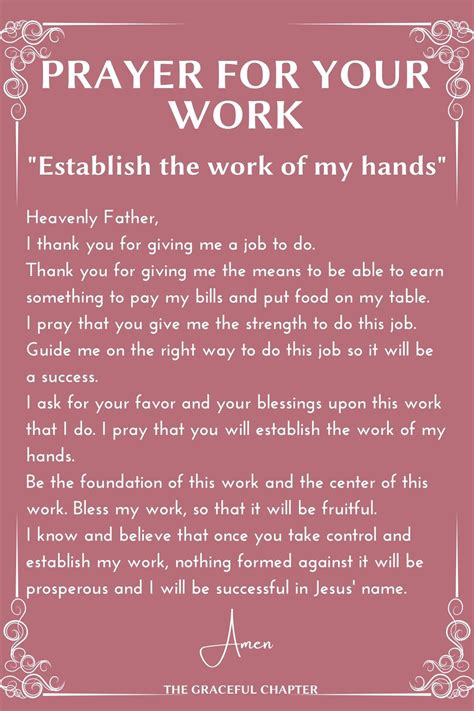 Prayers For Work Prayers For Work