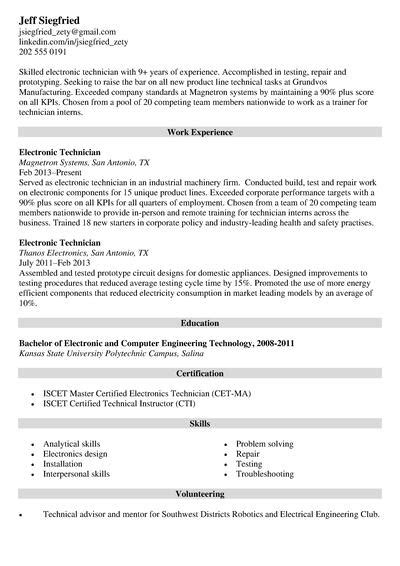 Resume Job Description Examples