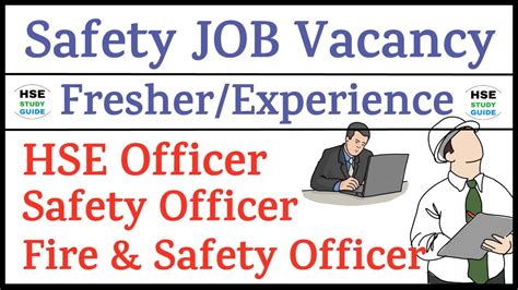 Safety Job Vacancy For Fresher Experience Hse Safety Fire Safety Safety Job Vacancy For Fresher Experience Hse Safety Fire Safety
