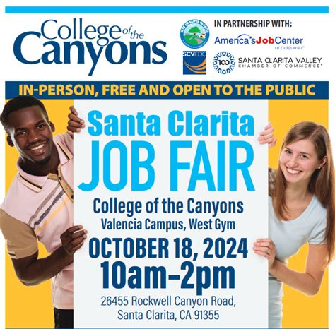 Scvnews Com Oct 18 Santa Clarita Job Fair To Be Held At Coc 09 06