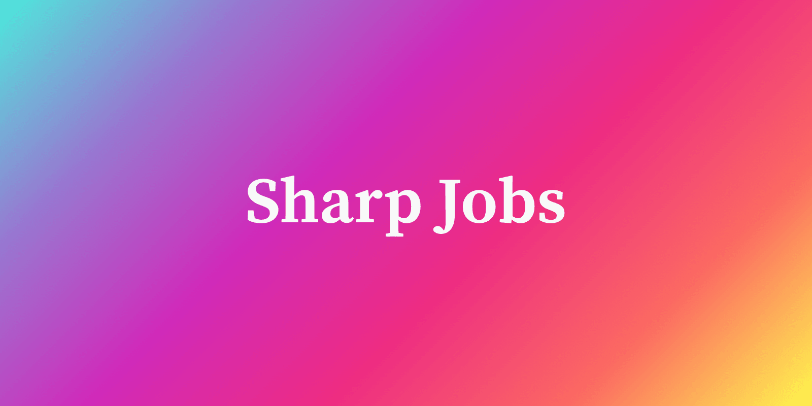 Sharp Jobs